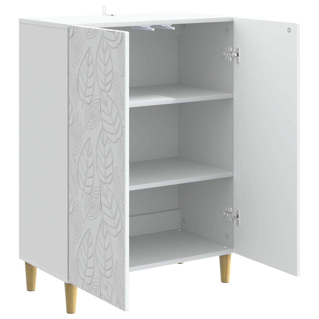 vidaXL Dressoir Wit 66 x 34,5 x 90 cm Bewerkt hout