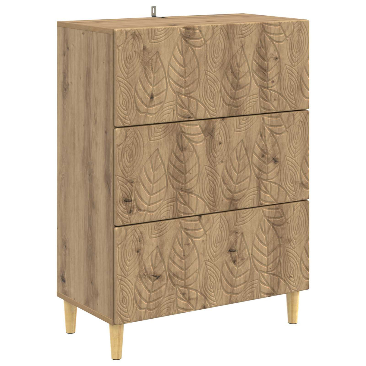 vidaXL Ladekast Wit 66 x 34,5 x 90 cm Bewerkt hout