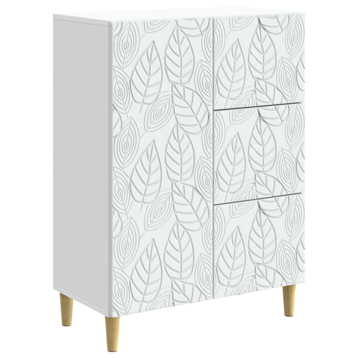vidaXL Dressoir Wit 66 x 34,5 x 90 cm Bewerkt hout
