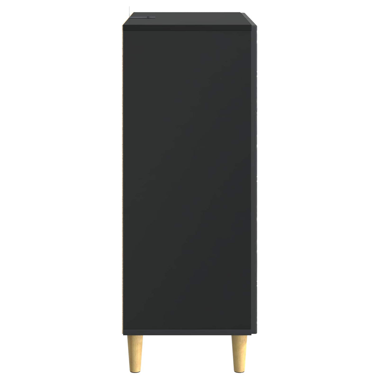 vidaXL Sideboard Black 66 x 34.5 x 90 cm Engineered Wood