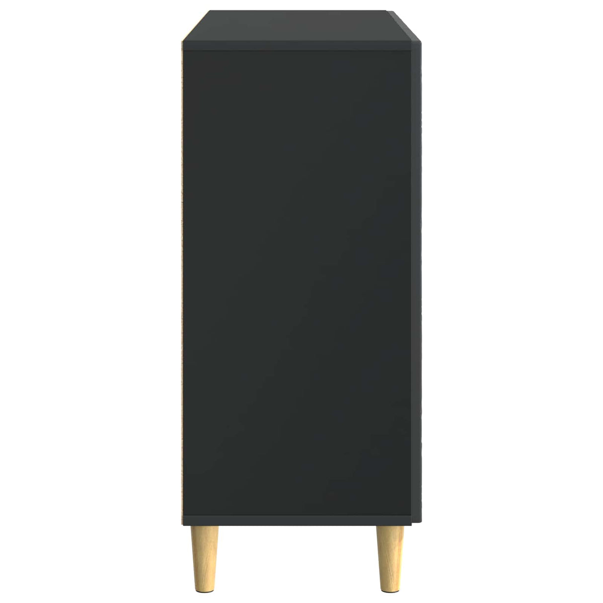 vidaXL Dressoir Zwart 89 x 34,5 x 80 cm Bewerkt hout