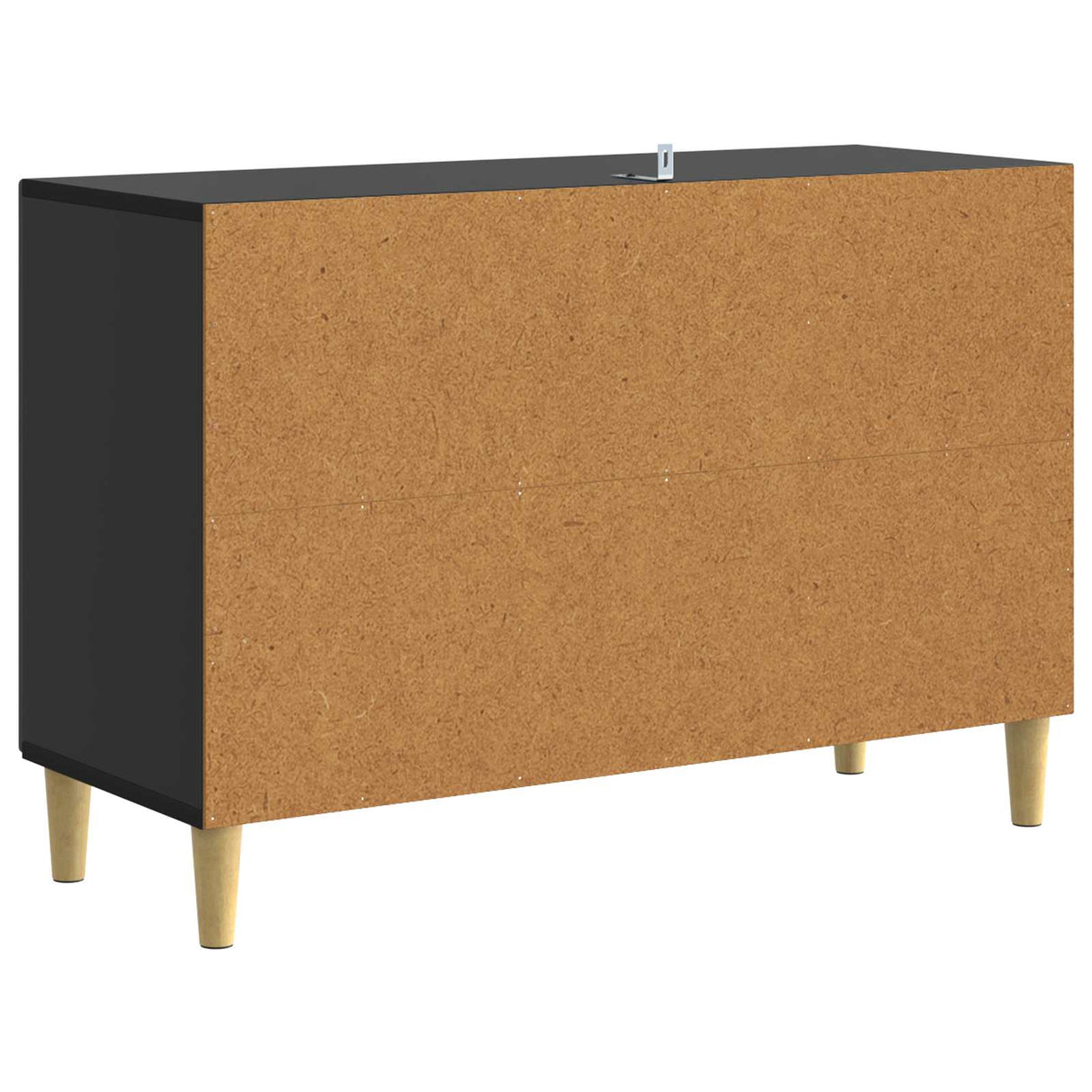 vidaXL Dressoir Zwart 89 x 34,5 x 60 cm Bewerkt hout