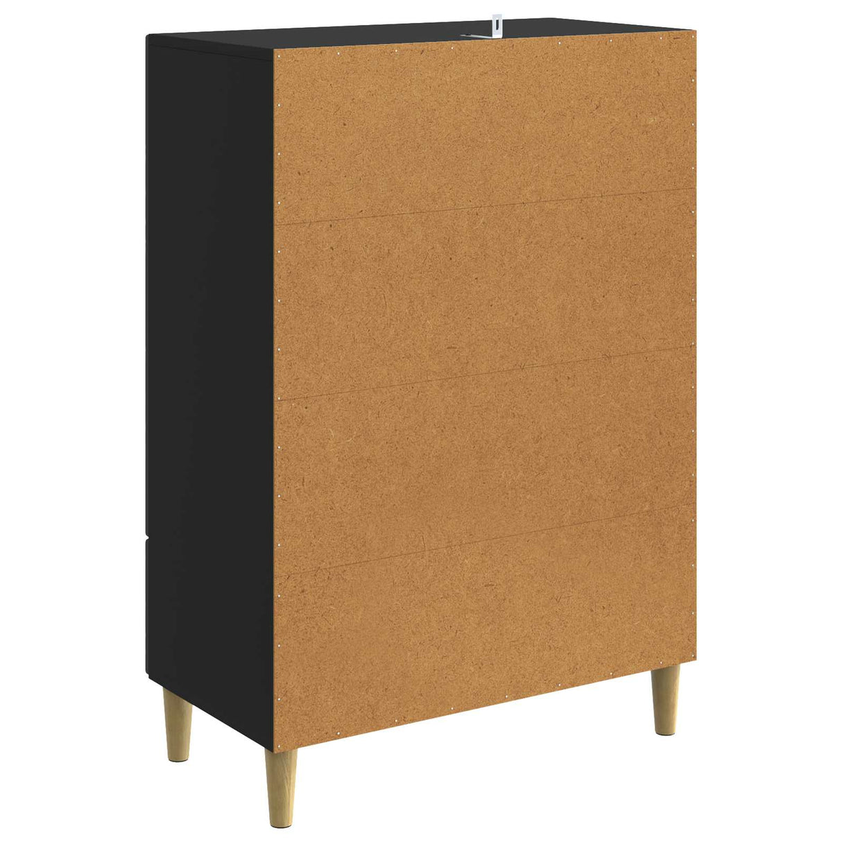 vidaXL Dressoir Zwart 66 x 34,5 x 95 cm Bewerkt hout