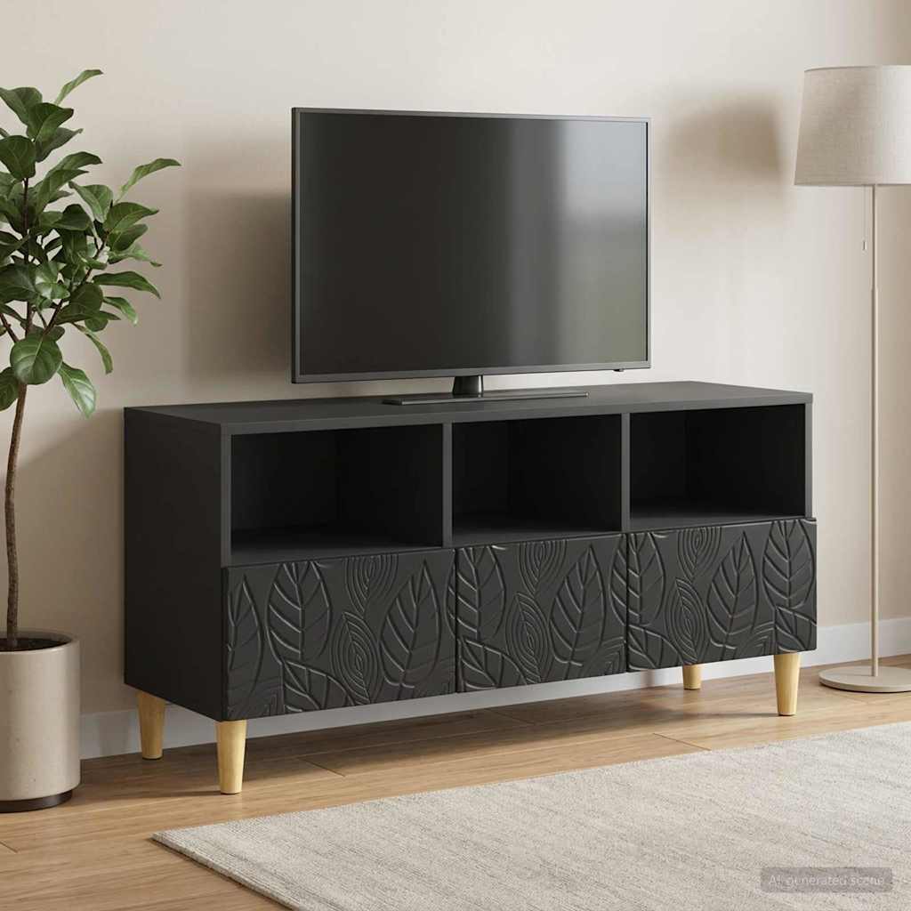 vidaXL TV Kast 102 x 34,5 x 50 cm Wit Bewerkt hout