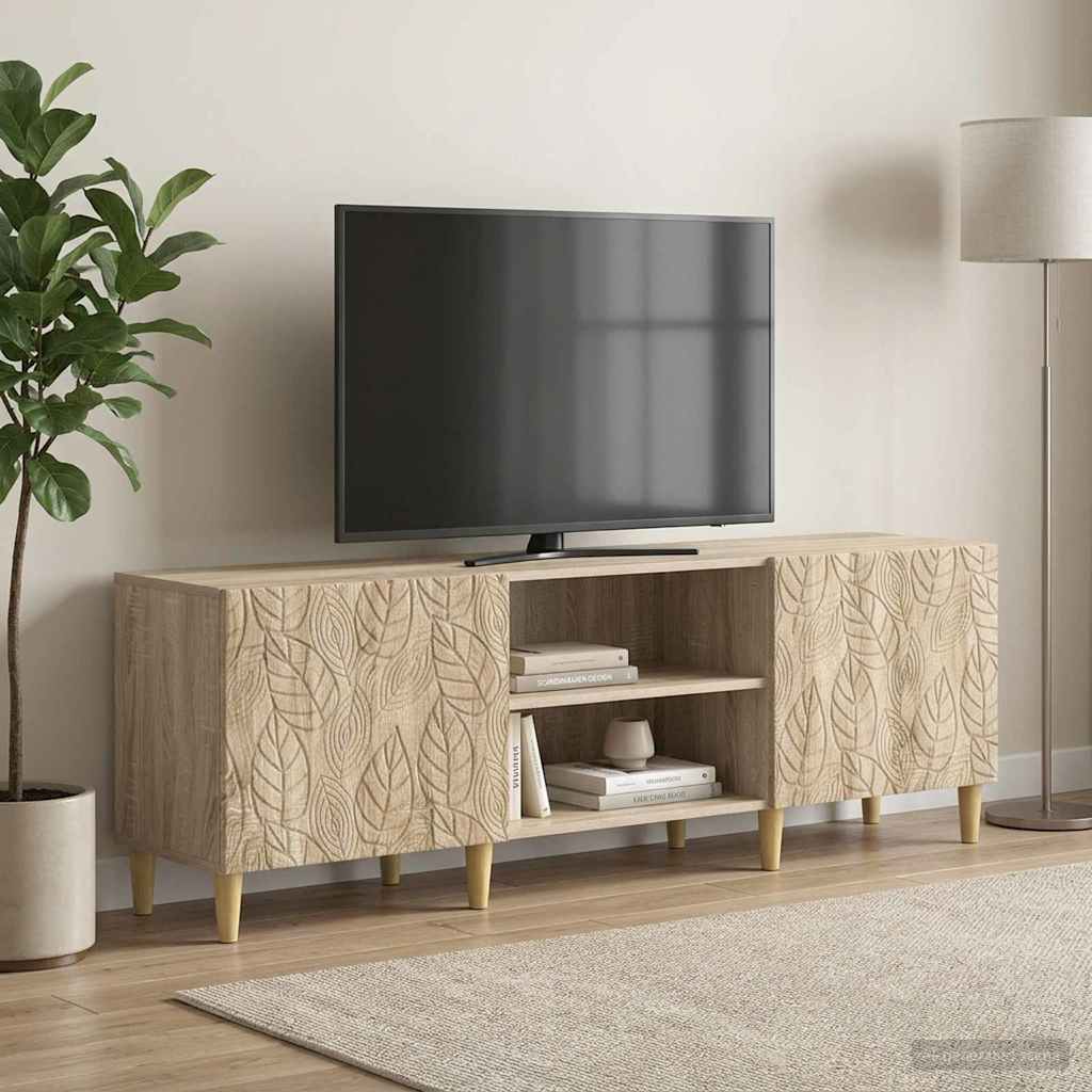 vidaXL TV Kast 150 x 31 x 50 cm Zwart Bewerkt hout
