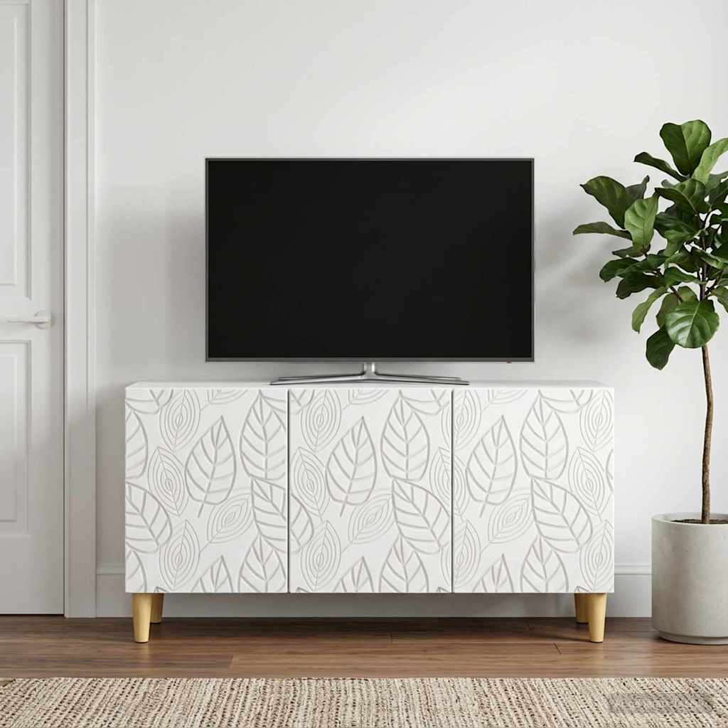 vidaXL TV Kast 99 x 34,5 x 50 cm Wit Bewerkt hout