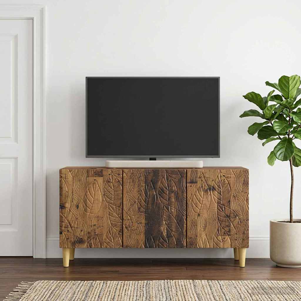 vidaXL TV Kast 99 x 34,5 x 50 cm Wit Bewerkt hout