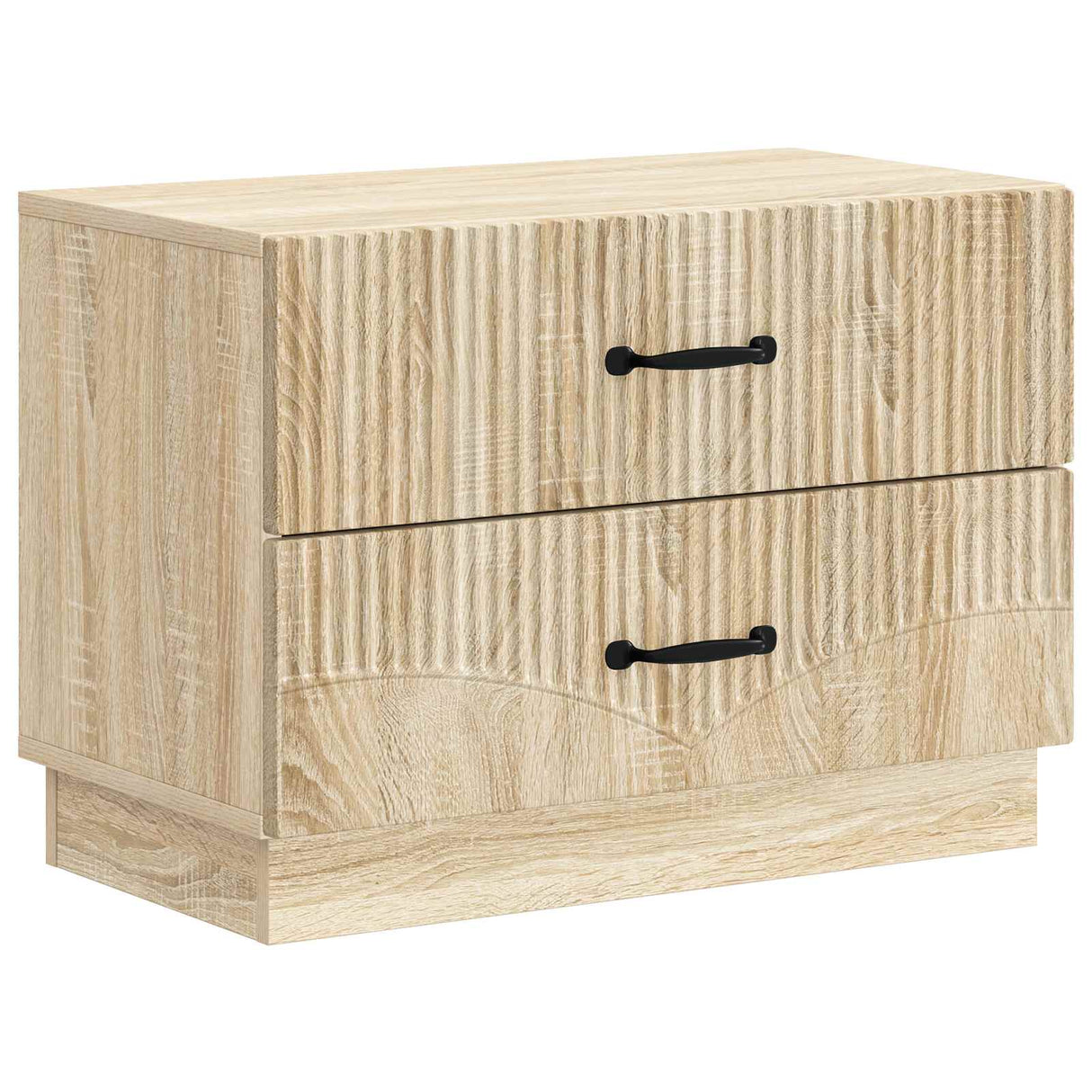vidaXL Nachtkastje met lade Zwart 62 x 34,5 x 44,5 cm Bewerkt hout