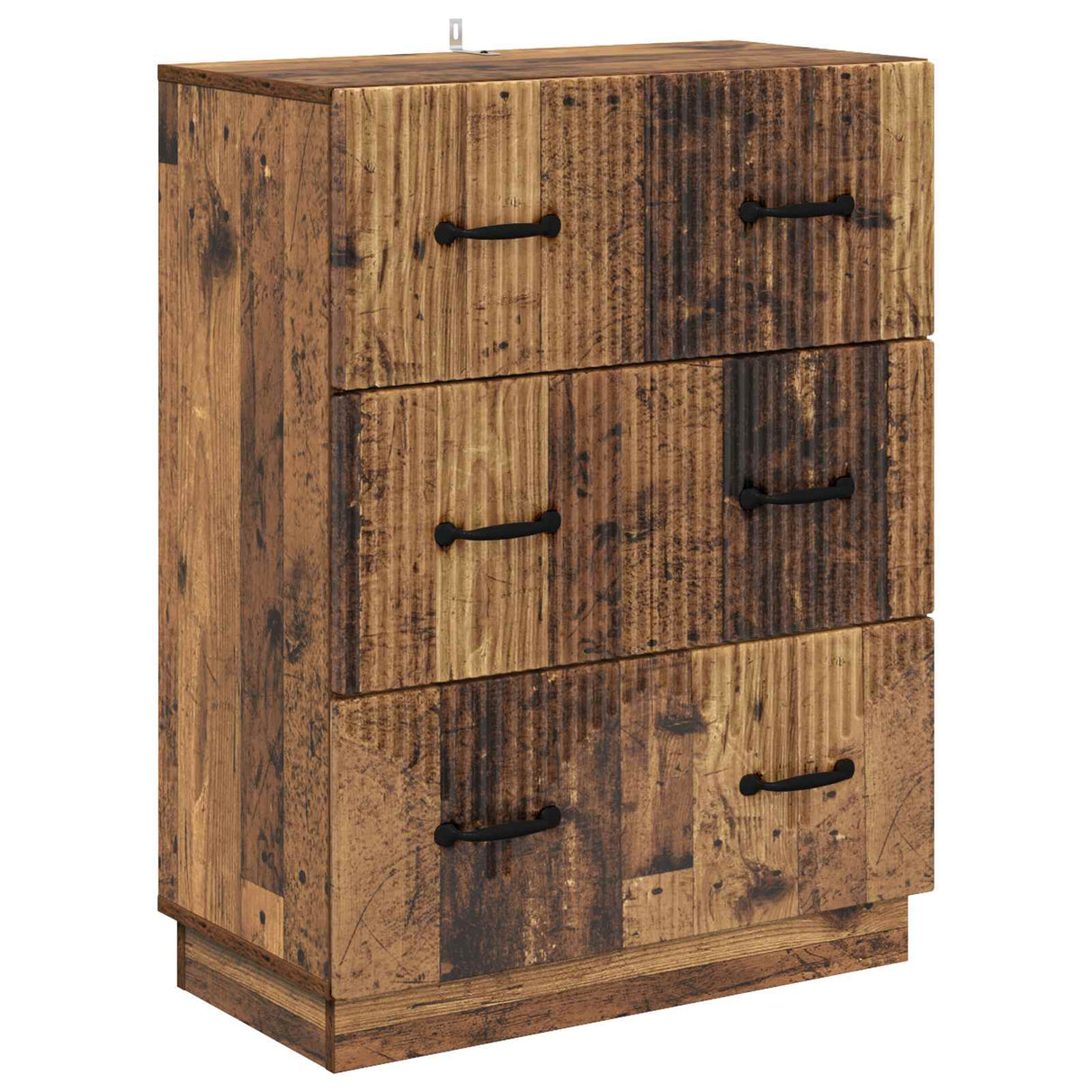 vidaXL Ladekast Zwart 66 x 34,5 x 87 cm Bewerkt hout