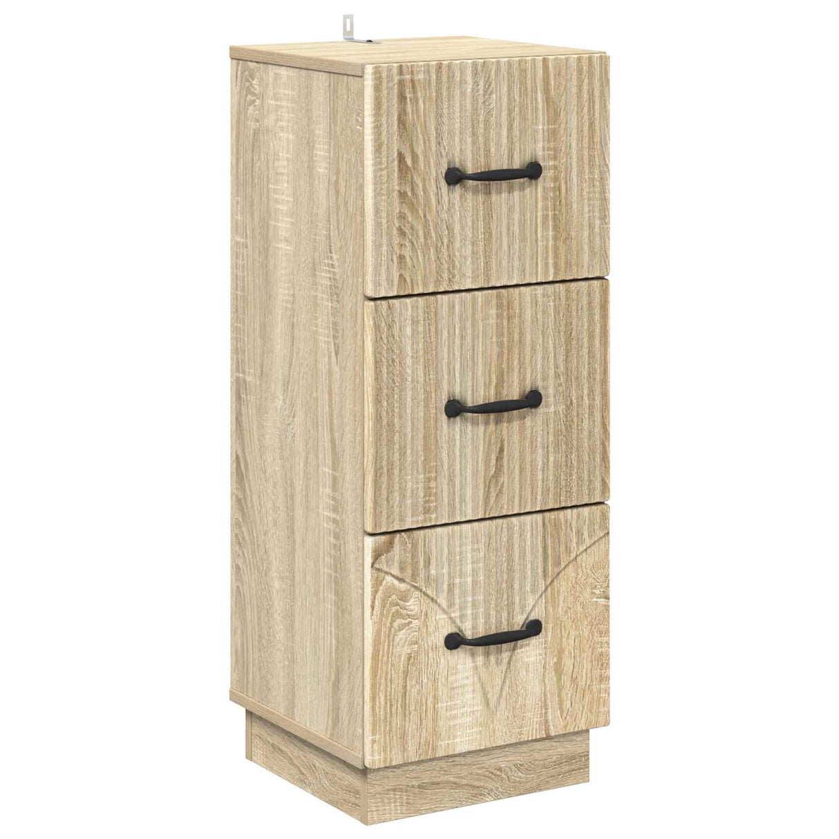vidaXL Ladekast Zwart 33 x 34,5 x 87 cm Bewerkt hout