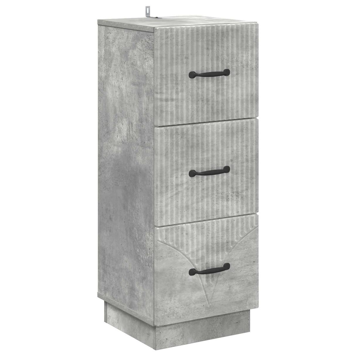 vidaXL Ladekast Zwart 33 x 34,5 x 87 cm Bewerkt hout