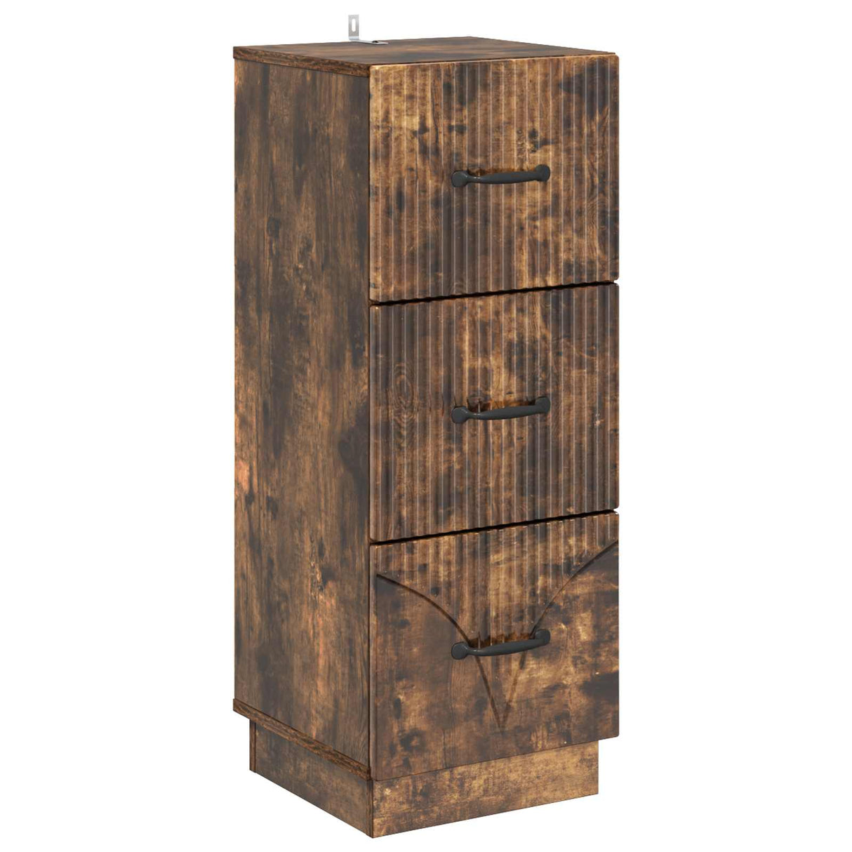 vidaXL Ladekast Zwart 33 x 34,5 x 87 cm Bewerkt hout