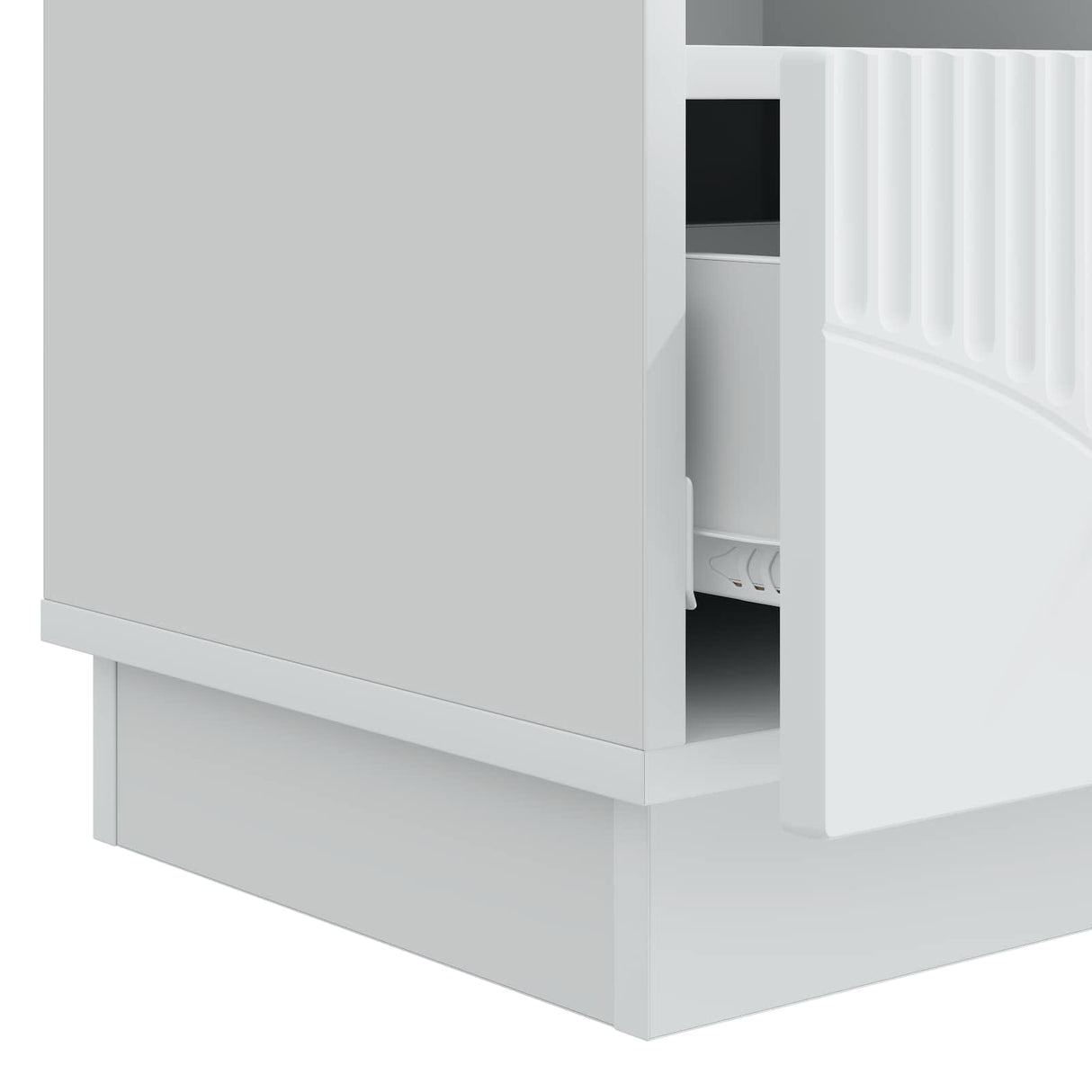 vidaXL TV Cabinet with Drawer White 102x34.5x47 cm Engineered Wood