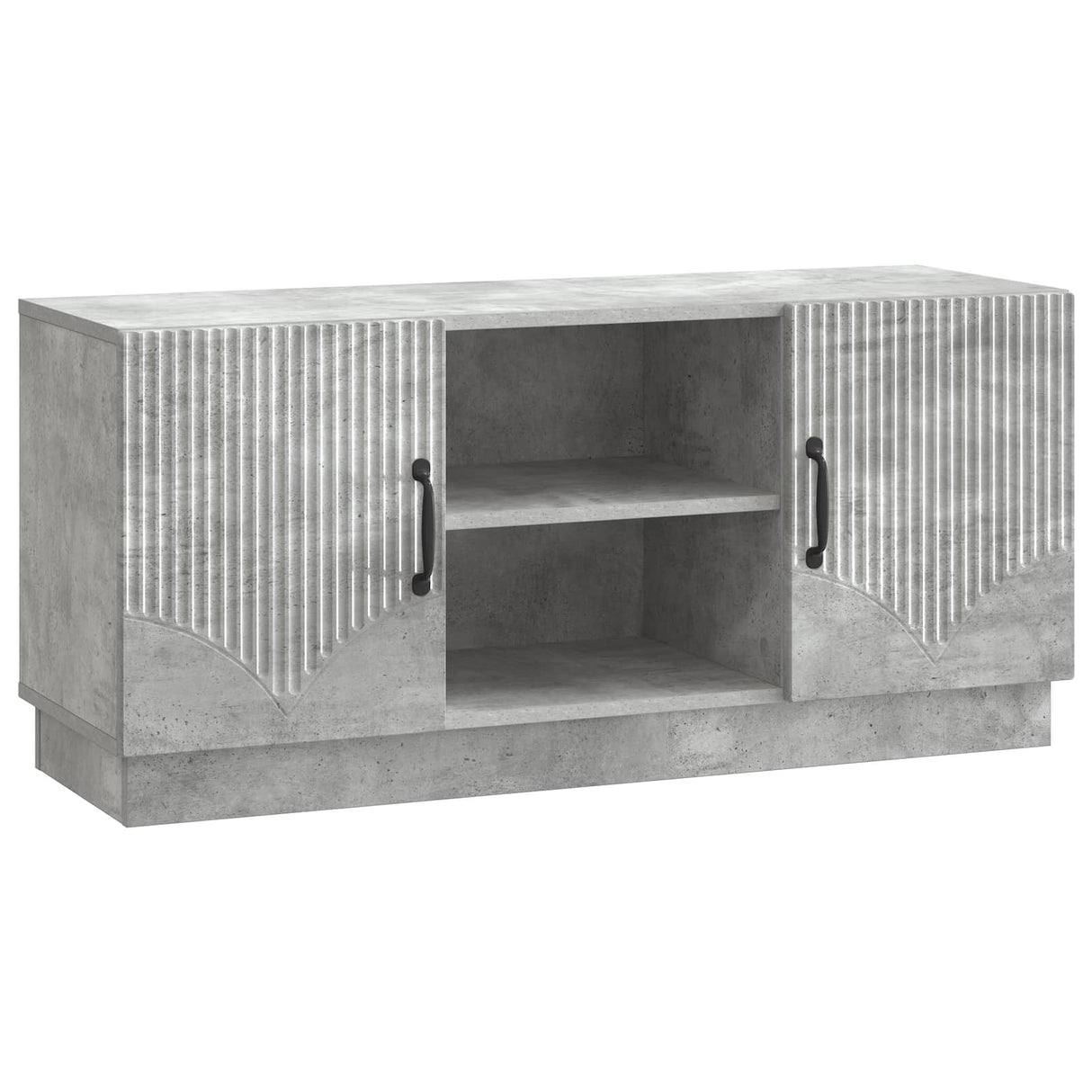 vidaXL TV Kast Zwart 102 x 34,5 x 47 cm Bewerkt hout