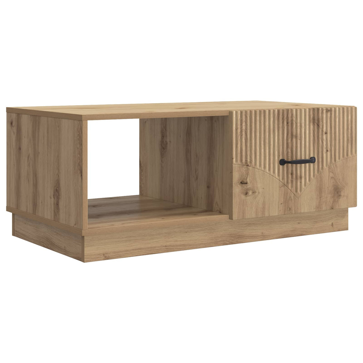 vidaXL Coffee table Black 90x50x37 cm Engineered wood