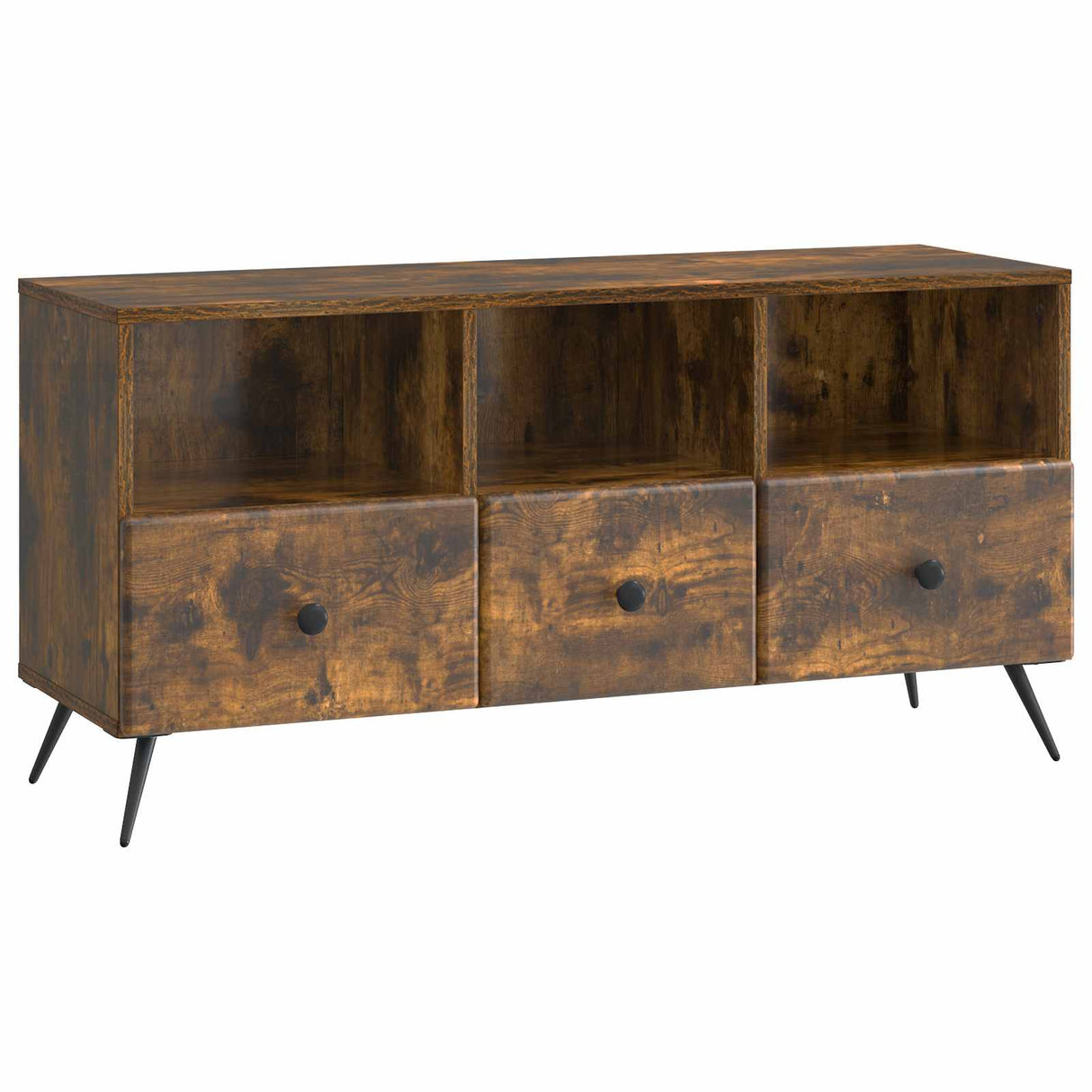 vidaXL TV Kast met lade Zwart 102 x 34,5 x 50 cm Bewerkt hout