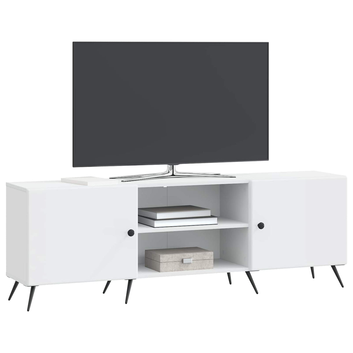 vidaXL TV Kast Wit 150 x 31 x 50 cm Bewerkt hout