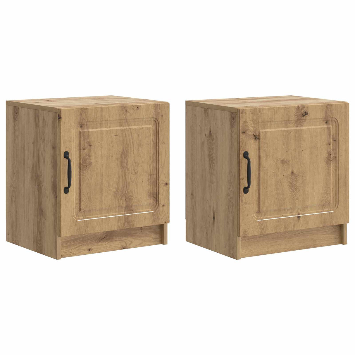 vidaXL Nachtkastje 2 pcs Wit 43 x 34,5 x 47 cm Bewerkt hout