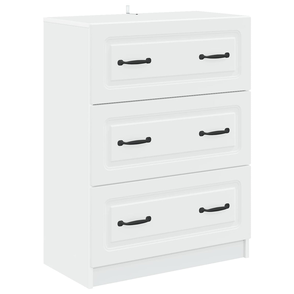vidaXL Ladekast Wit 66 x 34,5 x 87 cm Bewerkt hout