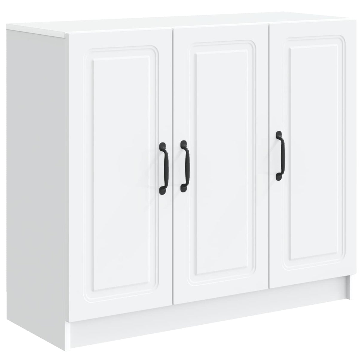 vidaXL Dressoir Wit 89 x 34,5 x 77 cm Bewerkt hout