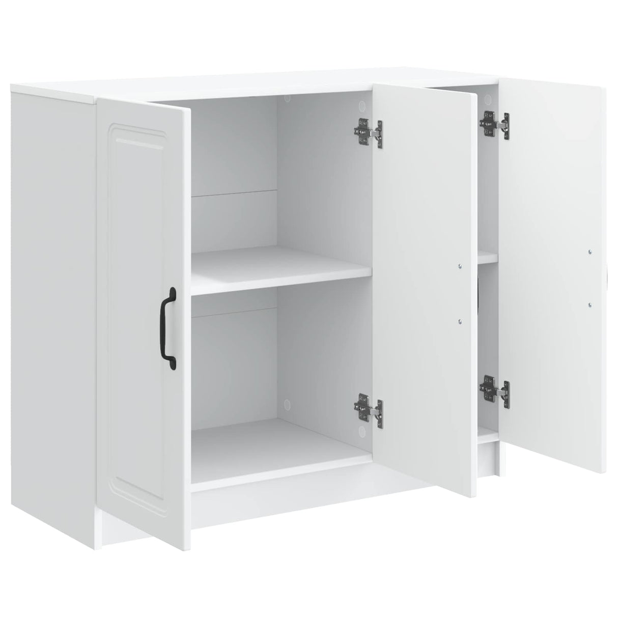 vidaXL Dressoir Wit 89 x 34,5 x 77 cm Bewerkt hout
