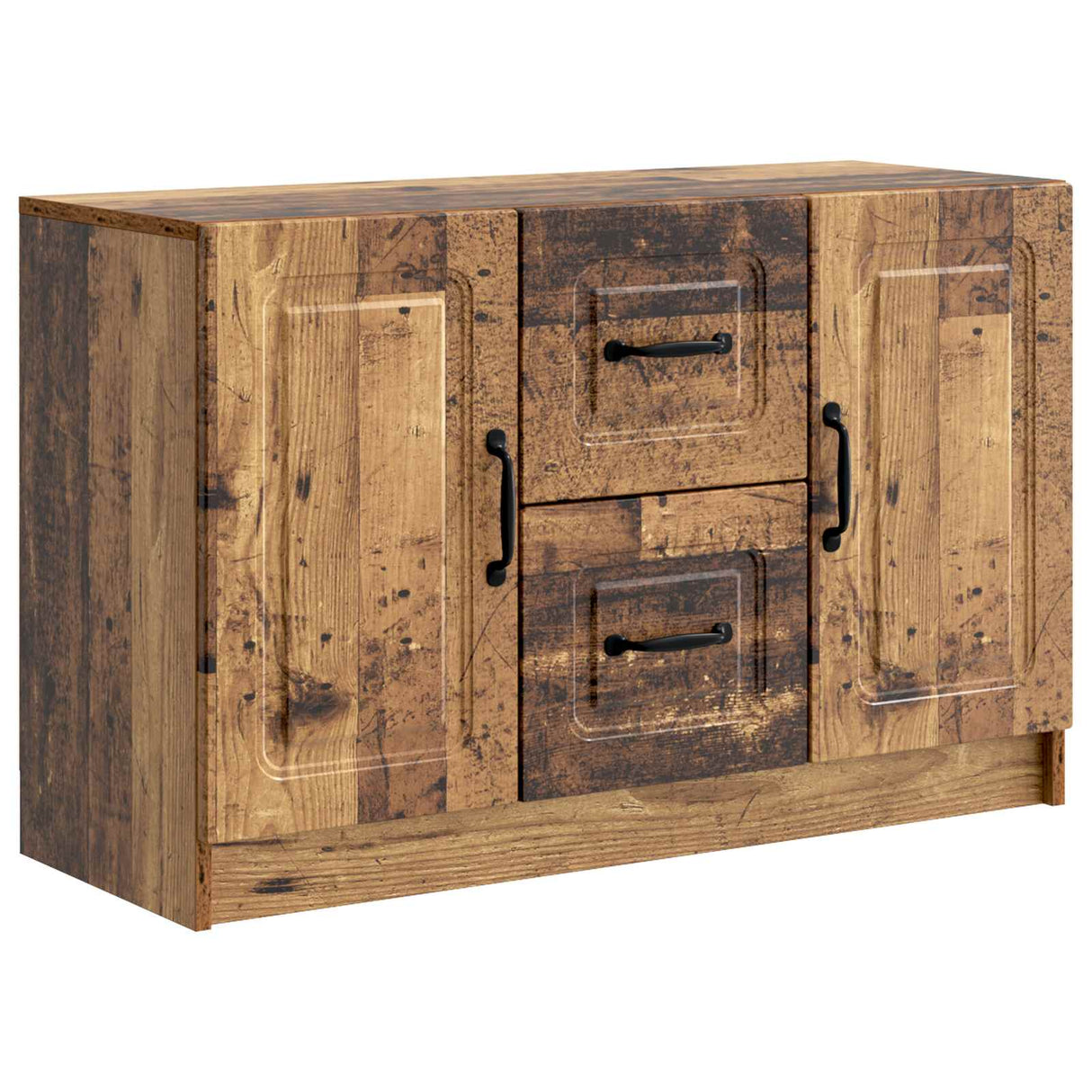vidaXL Sideboard with Drawer Black 89x34.5x57 cm Engineered Wood