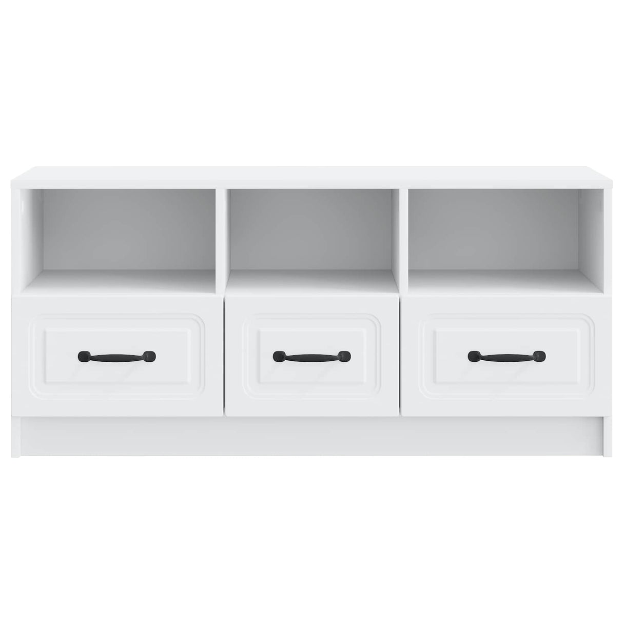 vidaXL TV Kast met lade Wit 102 x 34,5 x 47 cm Bewerkt hout