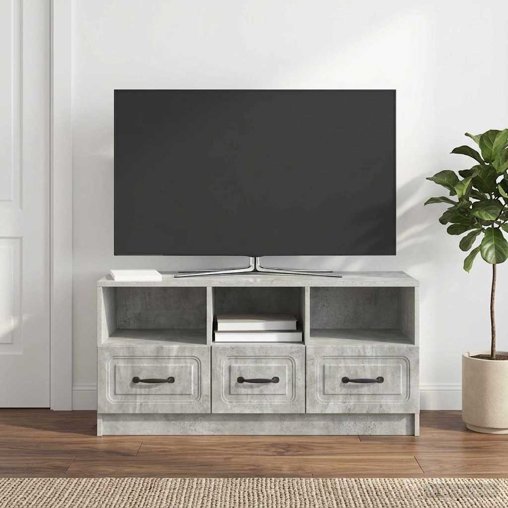 vidaXL TV Kast met lade Wit 102 x 34,5 x 47 cm Bewerkt hout