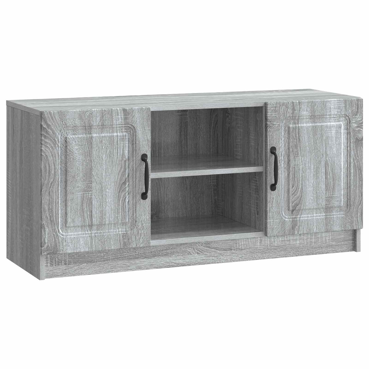 vidaXL TV Kast Zwart 102 x 34,5 x 47 cm Bewerkt hout