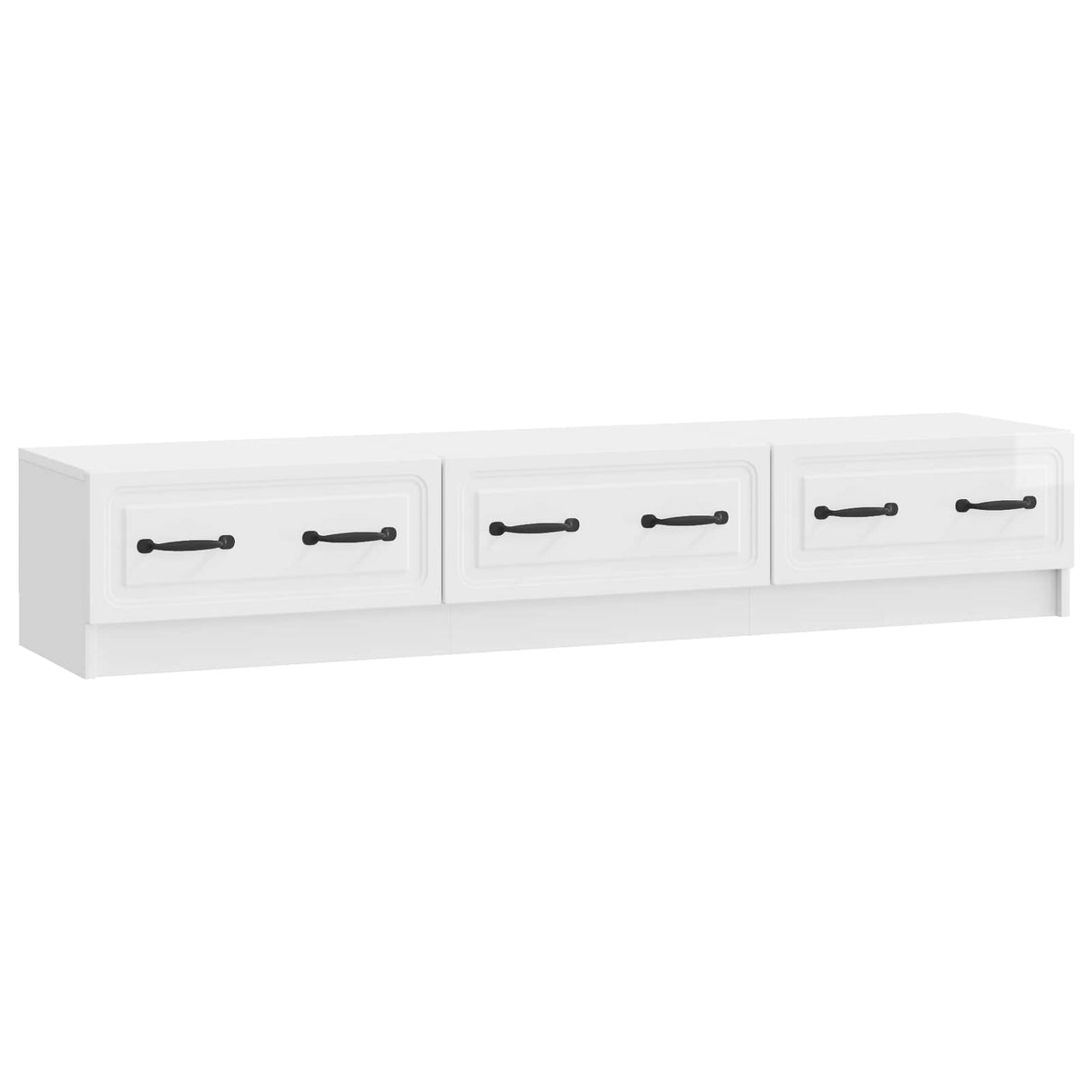 vidaXL TV Kast met lade Zwart 147 x 34,5 x 27 cm Bewerkt hout
