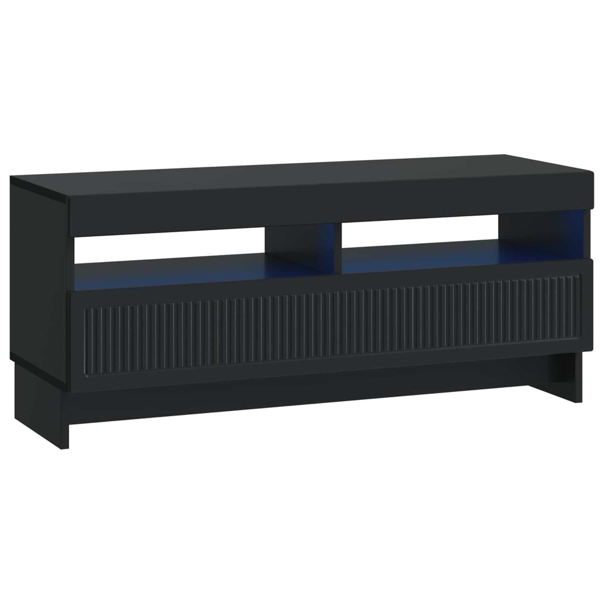 vidaXL LED tv-meubel Wit Bewerkt hout