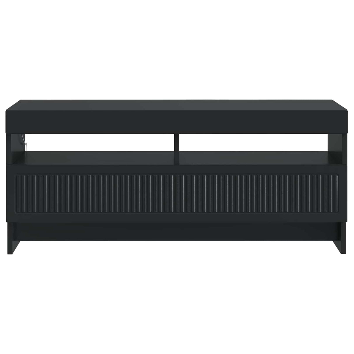 vidaXL LED tv-meubel Wit Bewerkt hout