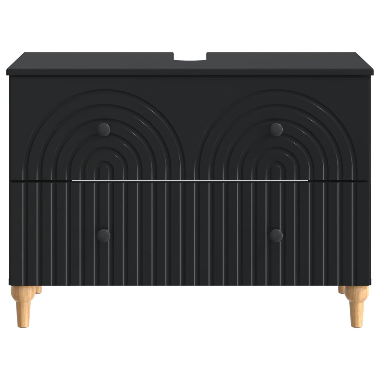 vidaXL Wastafel kabinet voor de badkamer ALKMAAR Wit 82 x 41 x 59 cm