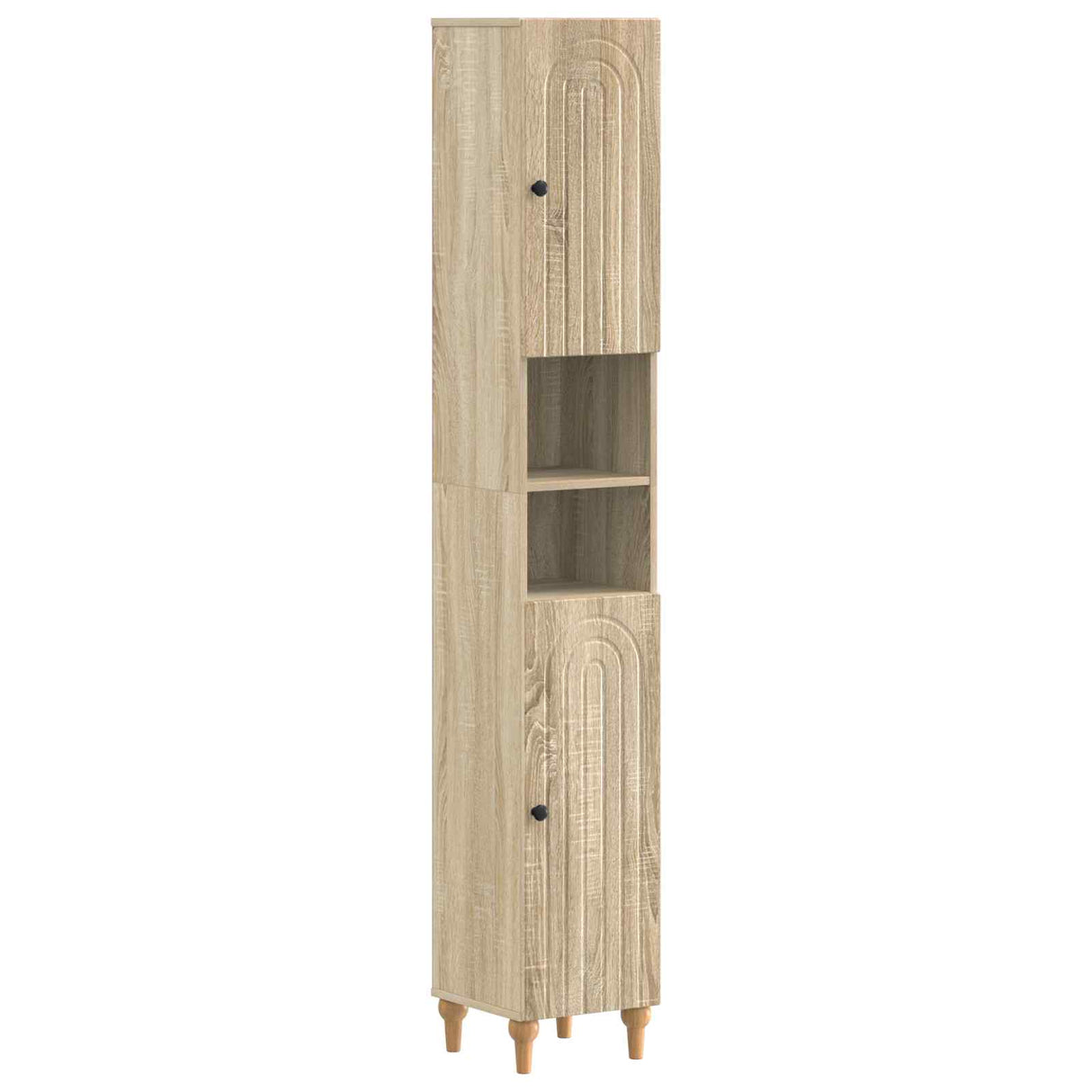 vidaXL Badkamerkast met Open Plank ALKMAAR Wit 30 x 31 x 190 cm