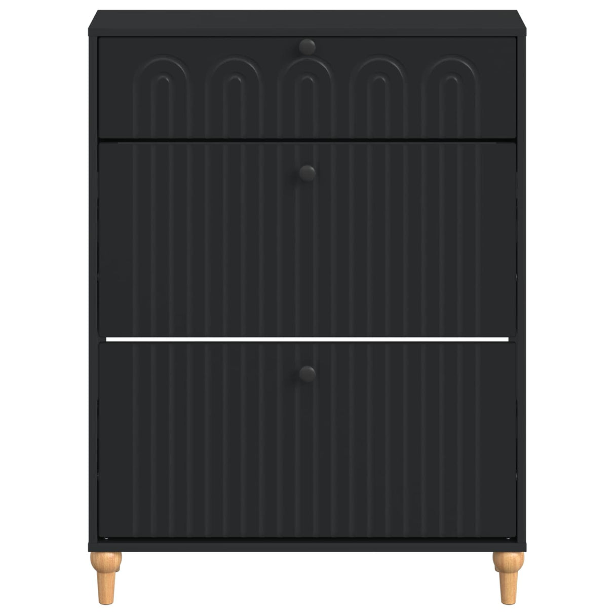 vidaXL Schoenenkast ALKMAAR 78 x 24 x 103 cm Bewerkt hout Wit