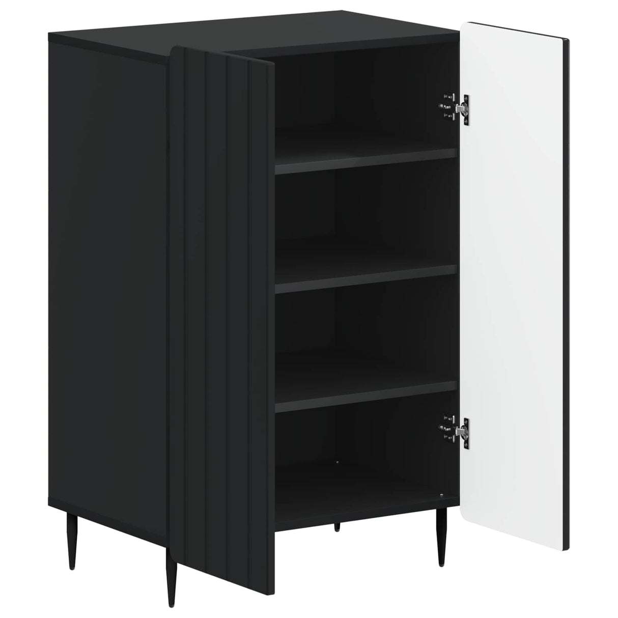 vidaXL Schoenenkast ZWOLLE 59,5 x 39,5 x 91,5 cm Bewerkt hout Wit