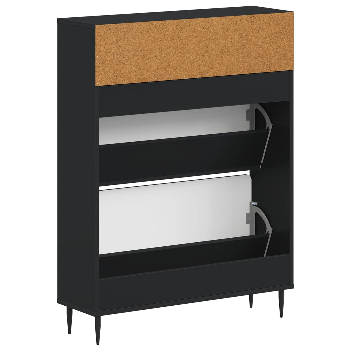 vidaXL Shoe Cabinet ZWOLLE 78x24x103 cm Engineered Wood White