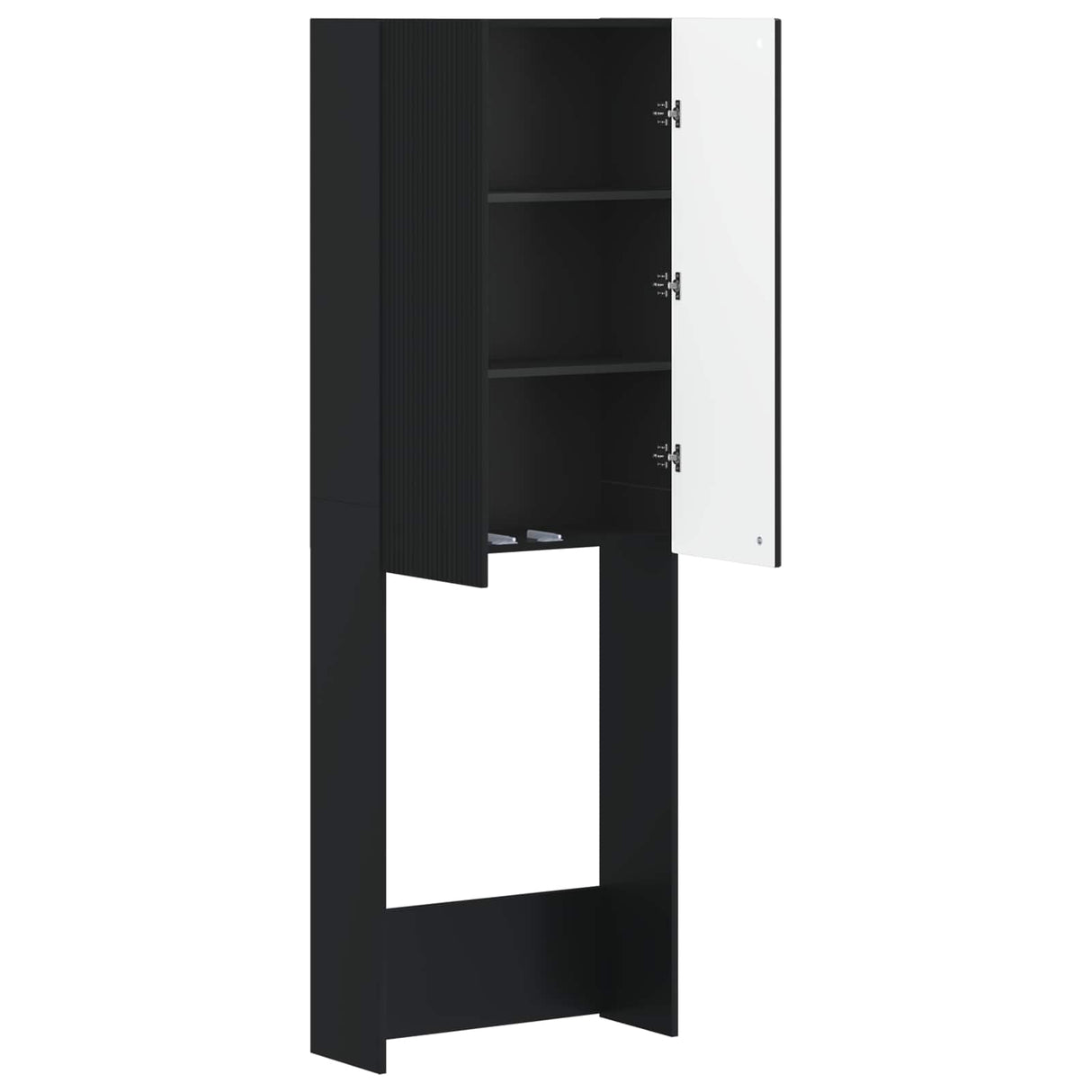vidaXL Toiletkast ARNHEM Wit 66 x 25,5 x 190 cm Bewerkt hout