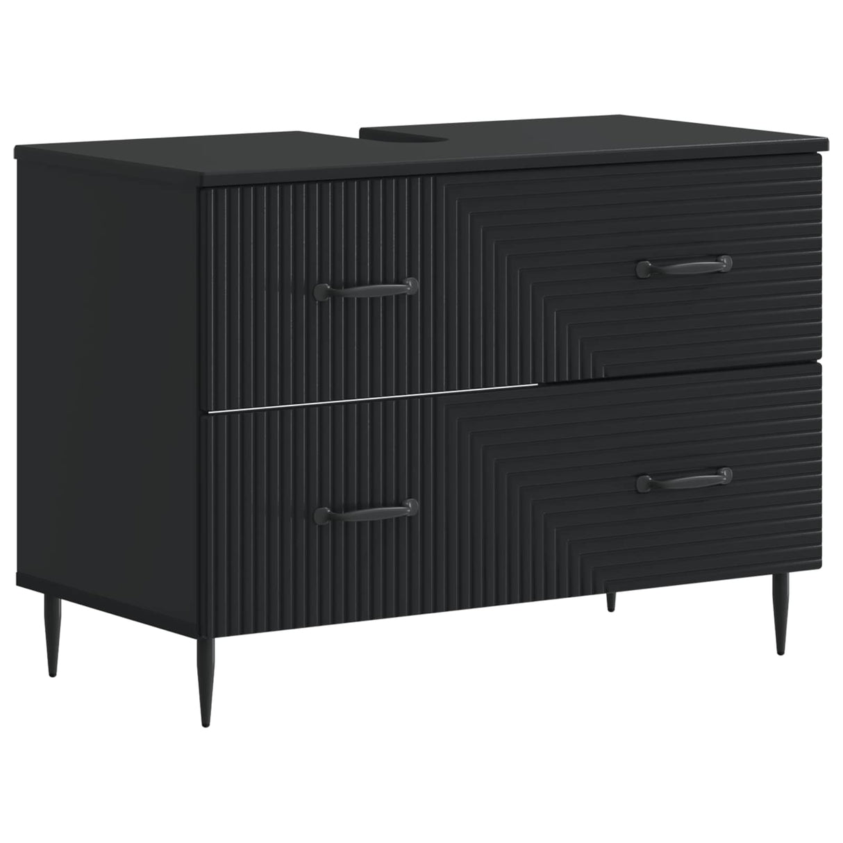 vidaXL Wastafel kabinet voor de badkamer HAARLEM Wit 82 x 41 x 58,5 cm