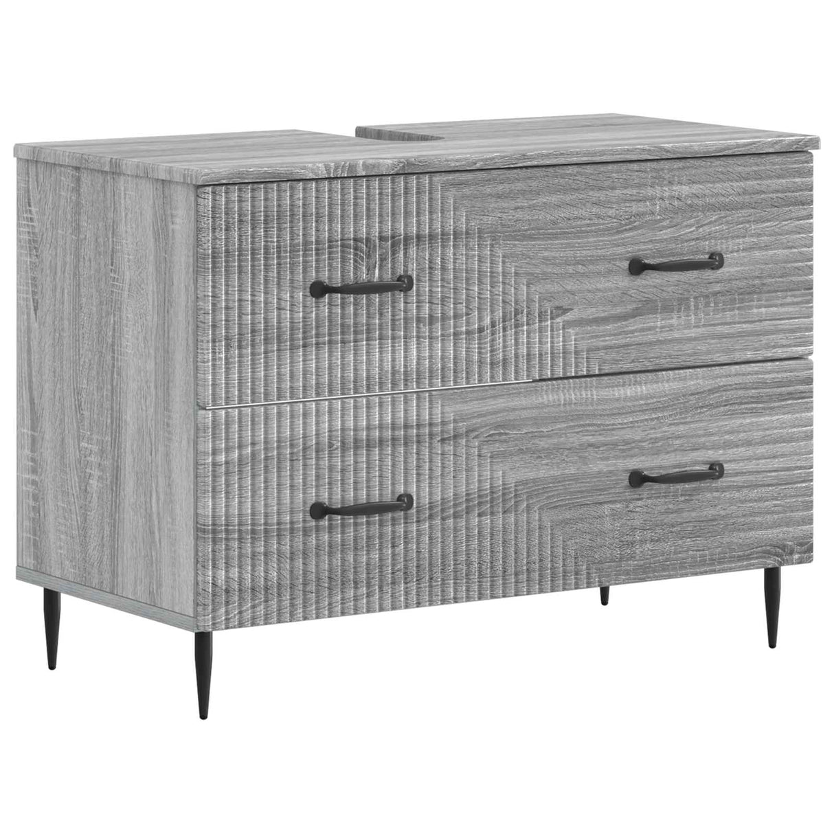 vidaXL Wastafel kabinet voor de badkamer HAARLEM Wit 82 x 41 x 58,5 cm