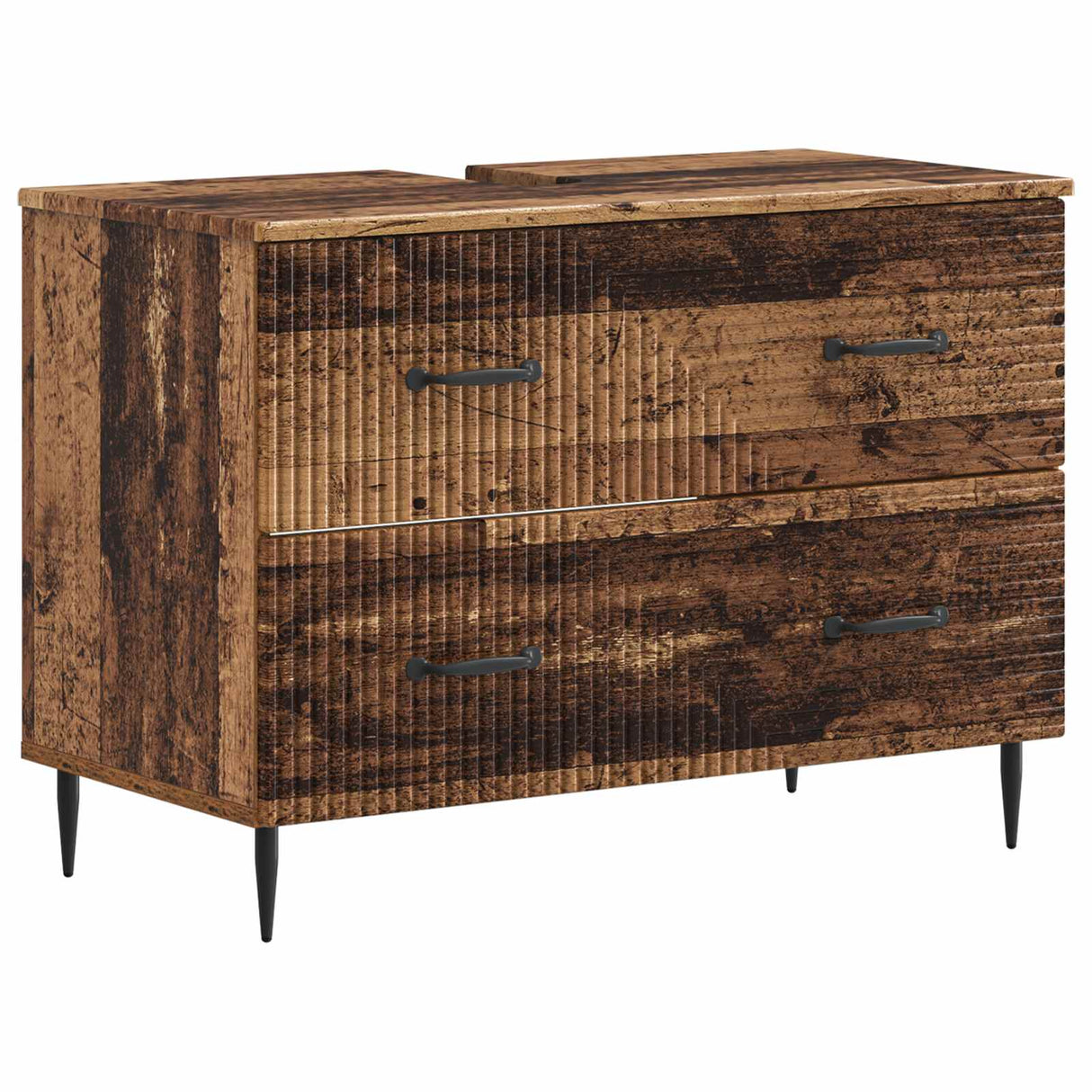 vidaXL Wastafel kabinet voor de badkamer HAARLEM Wit 82 x 41 x 58,5 cm