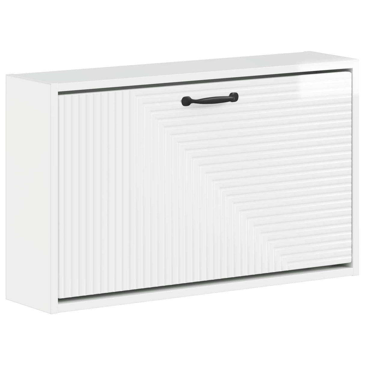 vidaXL Wandgemonteerde Schoenenkast HAARLEM 71 x 17 x 43 cm Wit