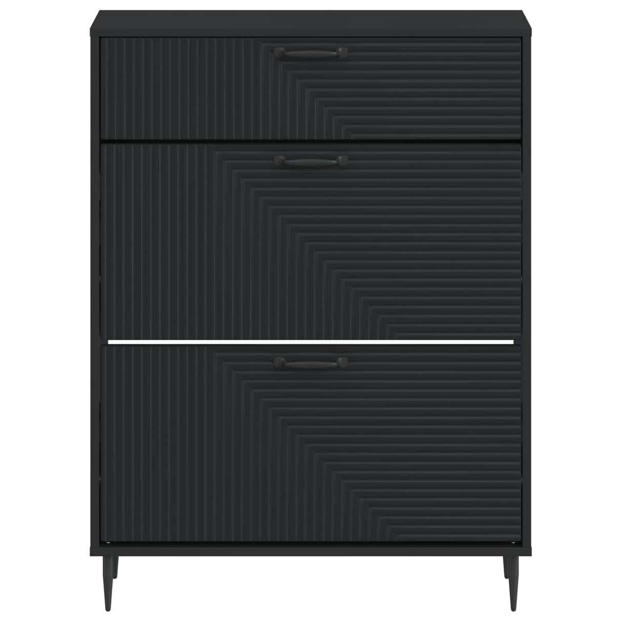 vidaXL Schoenenkast HAARLEM 78 x 24 x 103 cm Bewerkt hout Wit
