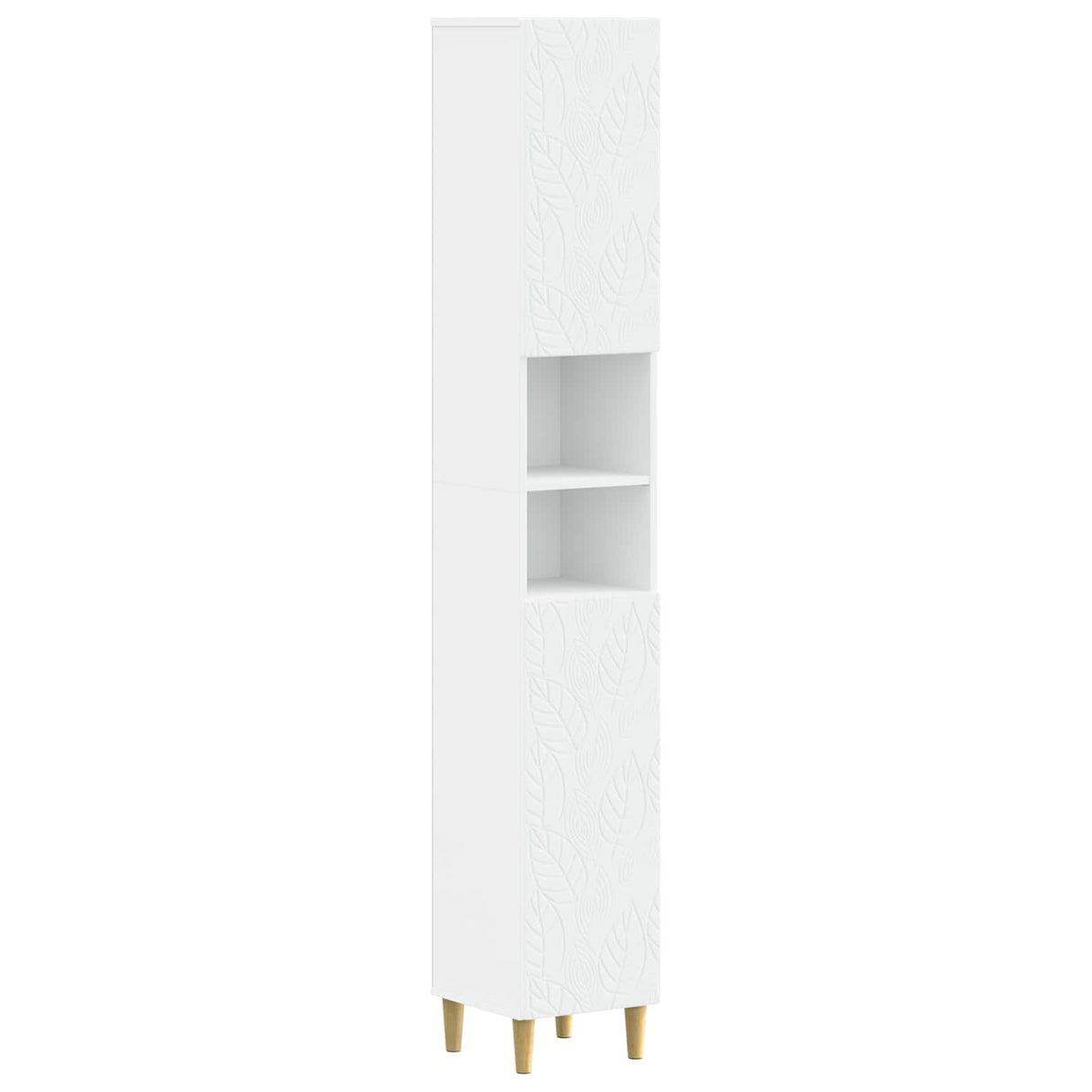 vidaXL Bathroom Cabinet with Open Shelf DELFT White 30 x 31 x 190 cm