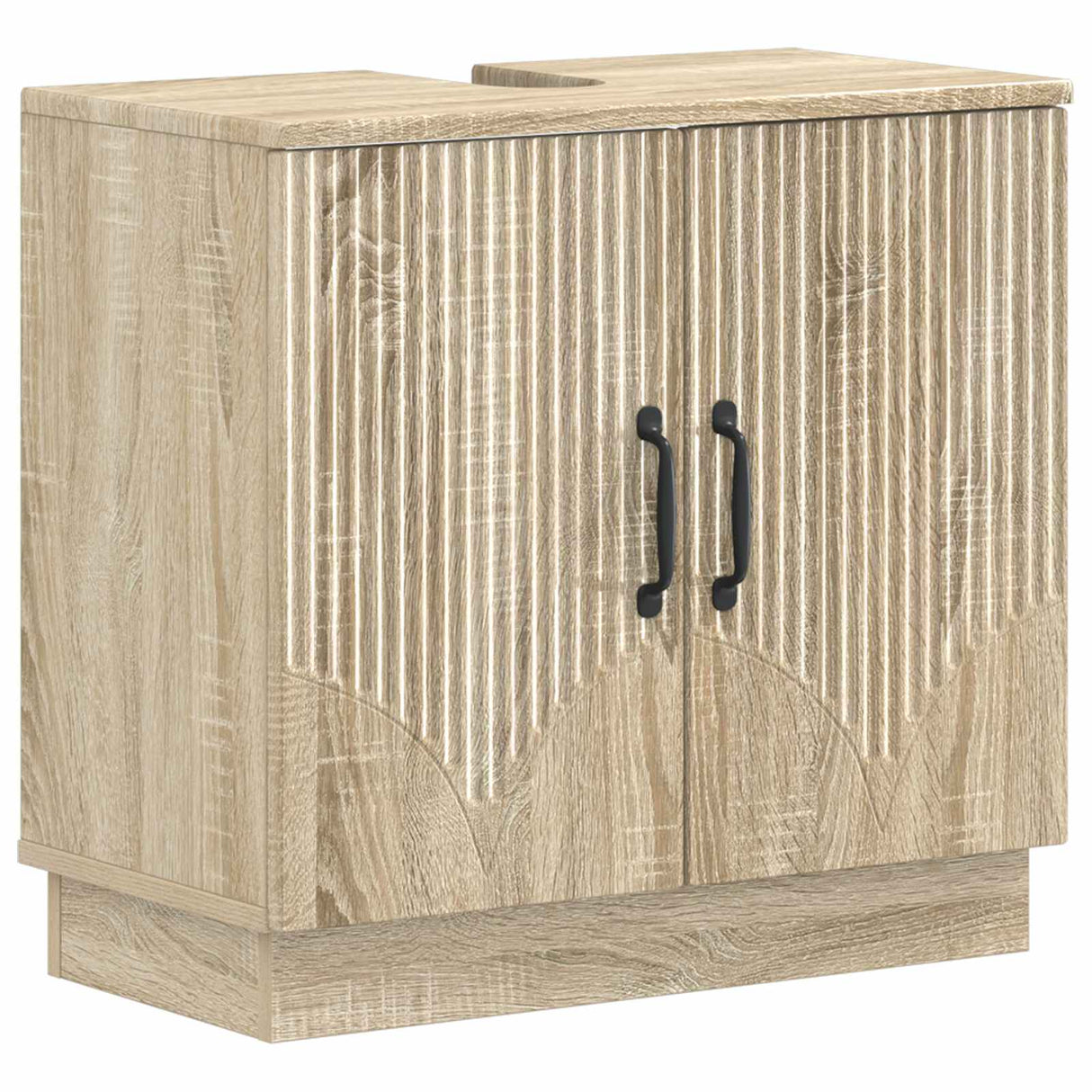 vidaXL Wastafel kabinet voor de badkamer HOORN Wit 59,5 x 31,5 x 56 cm