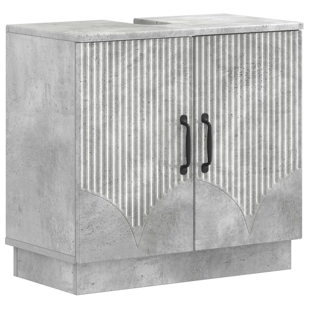 vidaXL Wastafel kabinet voor de badkamer HOORN Wit 59,5 x 31,5 x 56 cm