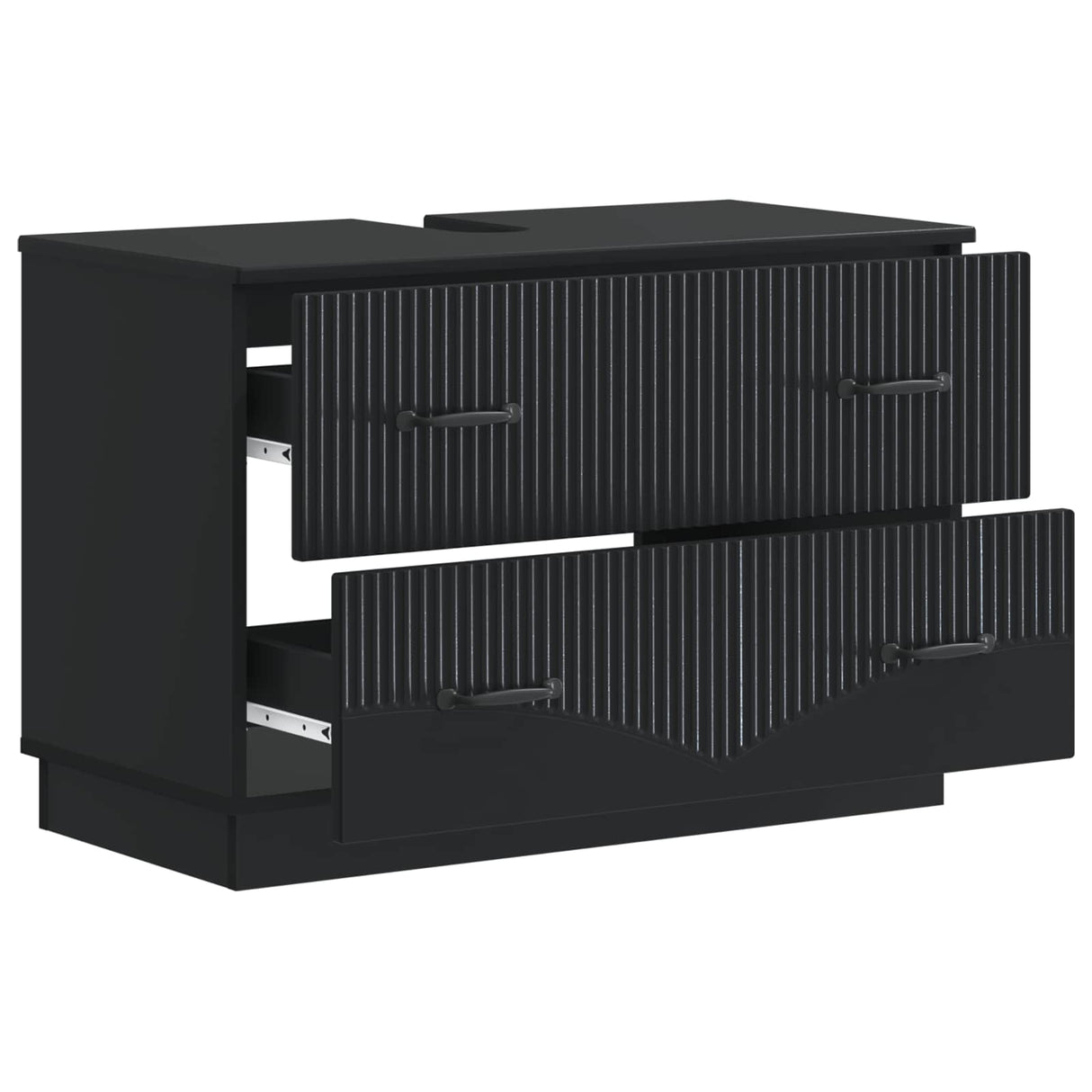 vidaXL Wastafel kabinet voor de badkamer HOORN Wit 82 x 41 x 56 cm