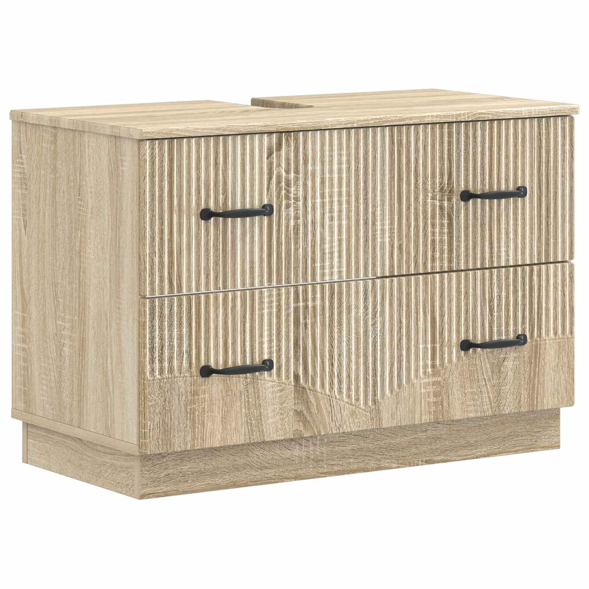 vidaXL Wastafel kabinet voor de badkamer HOORN Wit 82 x 41 x 56 cm