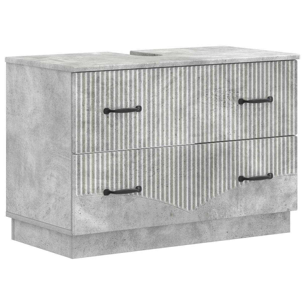 vidaXL Wastafel kabinet voor de badkamer HOORN Wit 82 x 41 x 56 cm