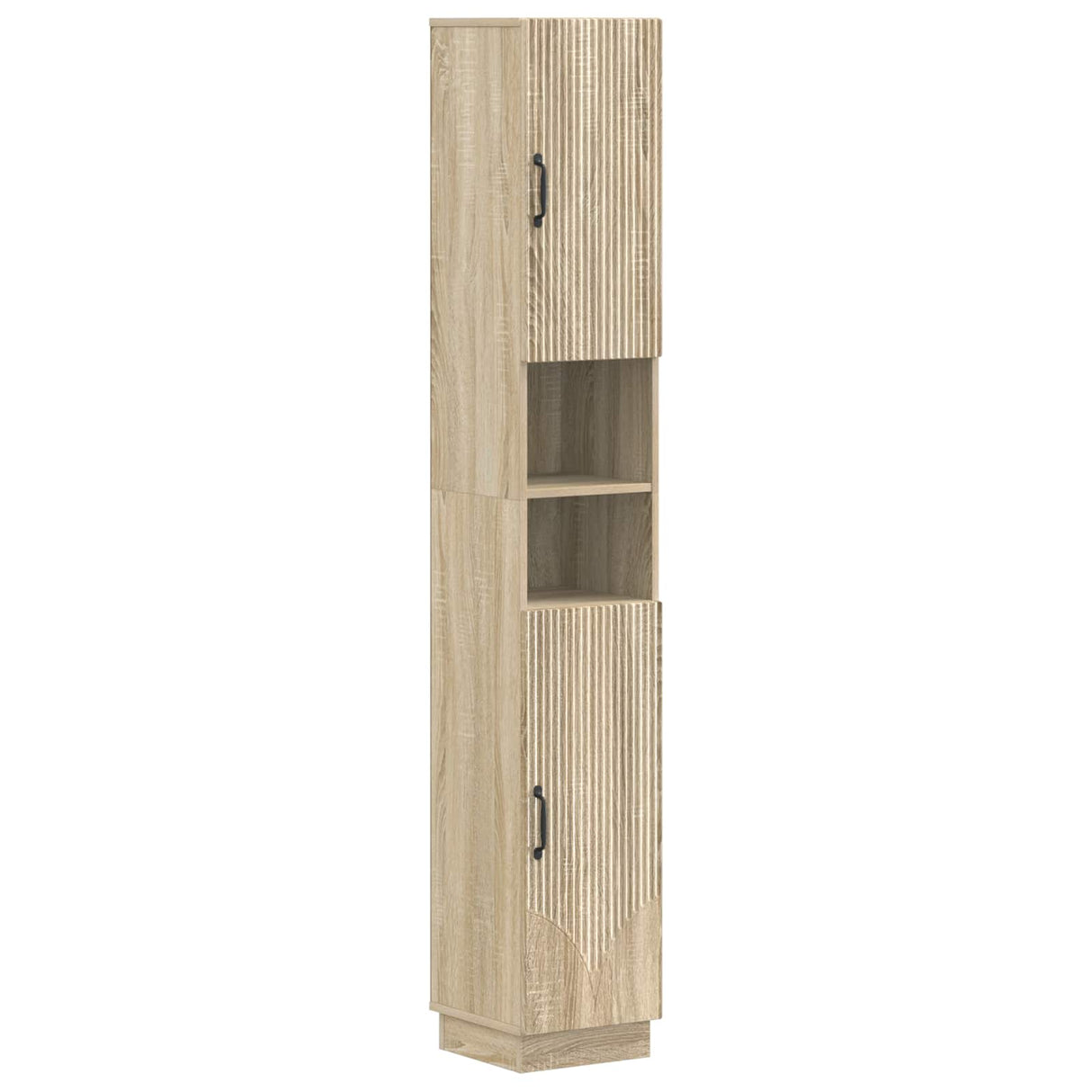 vidaXL Badkamerkast met Open Plank HOORN Wit 30 x 31 x 187 cm
